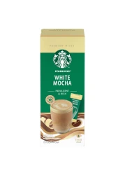 Starbucks White Mocha Premium Instant Coffee Mix, 24g Pack of 5