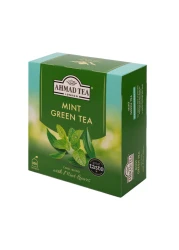 Ahmad Tea Mint Mystique Flavoured Green Tea with Mint Leaves Tea Bags 100 Tea Bags