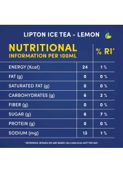 ليبتون مشروب الشاي المثلج غير غازي و منعش بنكهة الليمون 320 ملل، حزمة من 6