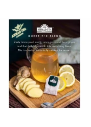 أحمد تي اكياس شاي بالفواكه والأعشاب بنكهة الليمون والزنجبيل، 20 كيس شاي