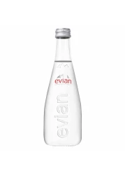 evian Natural Mineral Water 330ml Glass