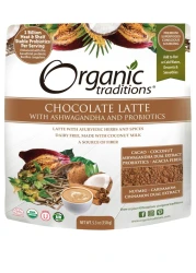 Organic Traditions Chocolate Latte With Ashwagandha And Probiotics 150g