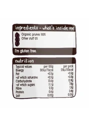 Ella's Kitchen Gluten Free Dairy Free Organic Super Smooth Prunes Puree Baby Food, 4 Months+, 70g