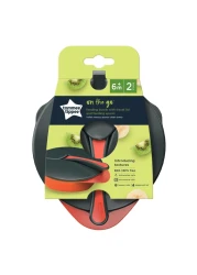 Tommee Tippee On The Go Easy Scoop Feeding Bowls With Travel Lid And Feeding Spoon TT446718