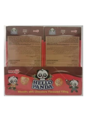 Meiji Hello Panda Biscuits With Chocolate Flavoured Filling 25g Value Pack of 10
