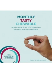 Zoetis Simparica TRIO the Complete Flea, Tick, and Heartworm Prevention for Dogs 10- 20 kgChewable.