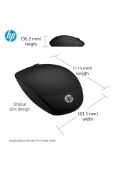 إتش بي فأرة ضوئية لاسلكية X200 - أسود