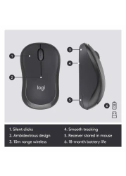 لوجيتك لوحة مفاتيح لاسلكية وفأرة كومبو MK295