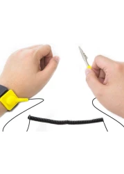 Aiwanto Anti Static Wrist Strap 5 Pack Adjustable ESD Wrist Band Comfortably Grounding Bracelet to Protect Your PC Computer(Yellow)