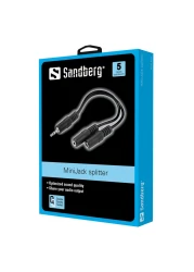 Sandberg 2-In-1 Mini Jack Splitter Blue