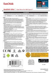 فلاش درايف ألترا يو اس بي من الفئة سي بسعة 256 جيجابايت من سانديسك-(SDDDC3-0256G-G46)