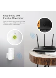 TP-Link AC750 WiFi Range Extender RE200 ، وصلة WiFi سهلة الوضع المرن