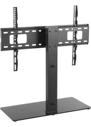 Skilltech Table Top LCD/LED TV Stand with 8.0mm/0.31in Thickness Tampered Glass Fit for 37~70in with Holding Weight Capacity 40KG (88lbs)