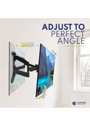 TV Wall Mount - Full Motion TV Mount - Wall TV Bracket Supports 40 To 75 Inches TV Screens Swivel of up to 180 degrees TV Wall Mount