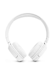 جي بي إل تيون 520BT سماعات رأس مع ميكروفون فوق الأذن بتقنية البلوتوث وباس نقي، أبيض