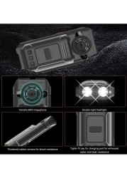 هاتف محمول متين بقدرة 10000 مللي أمبير في الساعة مزود بشريحة اتصال ثلاثية ووظيفة بنك الطاقة وشاشة مقاس 2.4 بوصة ومقاوم للماء والصدمات وعمر بطارية طويل - مثالي للاستخدام في الهواء الطلق