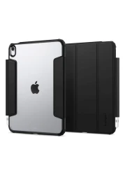 سبيغن الترا هايبرد برو حافظة مع حامل أقلام لجهاز آبل آي باد 10.9 بوصة (2022) - أسود