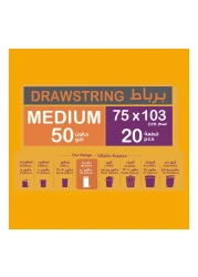 Enviro Care 50 Gallon Drawstring Medium Black 15 Garbage Bags