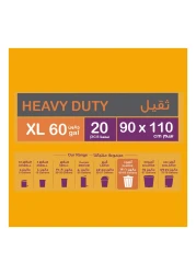 Enviro Guard 60 Gallon Biodegradable Garbage Bag XL Black 20 Garbage Bags