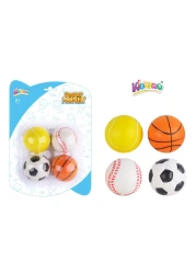 كيدزبرو بوكيت موني كرة ناعمة - متعدد الألوان - طقم من 4