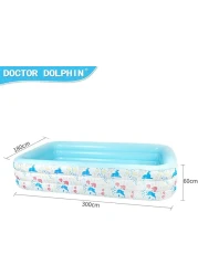 DOCTOR DOLPHIN INFLATABLE SWIM POOL, 300x180x60CM ,3+Years