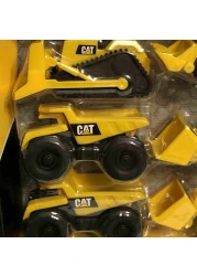 كات ليتل ماشين مجموعة مركبات البناء حزمة من 8 - أصفر