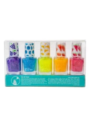 بينكا شوش! فروتوبيا مجموعة طلاء الأظافر المائي 8 ملل 5 قطع