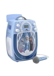 كيد ديزاينز - بلوتوث ام بي 3 غناء مع كاريوكي - قابلة للشحن اللاسلكي ام بي 3 كاريوكي مع مايكروفون ، ضوء ال إي دي شوو