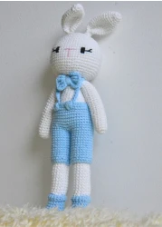 Exquisite Handcrafted Crochet Doll: Enchanting and Huggable Amigurumi Creation, Crafted with Care from 100% Cotton, Ideal for Children, A Thoughtful Gift and Captivating Nursery Accent