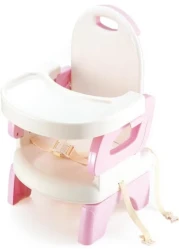 Fantastic-Kids-Toys Baby Dining Chair, 2-Level Height Adjustment, Can Be Used on Chair with 3-Point Safety Belt, Easily Foldable