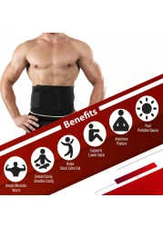 Fitto Waist Trimmer Belt for Women Waist Trainer Sauna Belt Tummy Toner Low Back and Lumbar Support with Sauna Suit Effect