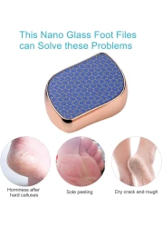 Nano Glass Callus Remover Foot File &ndash; High-Density Pedicure Tool for Hard Skin, Dead Skin, Corn Removal, and Cracked Heels
