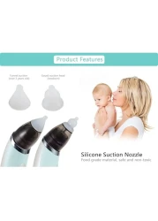 Electric Baby Nasal Aspirator &ndash; Safe &amp; Hygienic Nose Cleaner for Newborns, Infants, and Toddlers, Rechargeable Nasal Suction Device for Gentle Mucus Relief