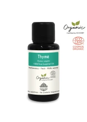 Aroma Tierra - Organic Thyme Essential Oil - Aroma Tierra - 100% Pure, Natural, Certified Organic By Ecocert - 30Ml