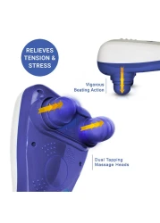 Sprintee Dual Head Massager, Powerful Handheld Neck Back Massager Deep Tissue Percussion Massage for Shoulder, Leg, Foot, Muscles, Electric Double Head Full Body Massagers