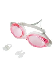 Sup Silicone Swimming Goggles Set for Adult Blue 7 Years and above