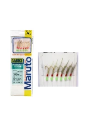 Maruto Sabiki Fishing Hook MS-1015 Multicolour Size 10