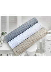 Aiwanto 1 Pc Grey Bathroom Mat Shower Mat Non Slip Bathroom Mat Bathtub Mat Washroom Mat
