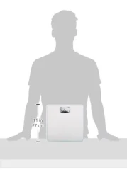 Taylor Analog Scales for Body Weight, Rotating Dial, 300 LB Capacity, Black Textured Mat with Durable Metal Platform, Easy to Clean, 10.0 x 10.0 Inches, White