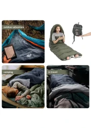 Naturehike Y150 Ultralight Cotton Sleeping Bag - Comfortable Outdoor Camping, Hiking, &amp; Home Leisure Sleeping Bag Portable, Breathable &amp; Lightweight