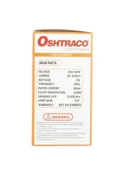 Oshtraco Light Maker LED Bulb Warm White 7W 2 PCS