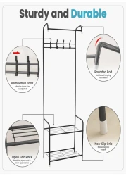 Clothes Drying Stand Space Saving Laundry Rack Durable Drying Rack Foldable Clothes Dryer for Indoor Outdoor Use