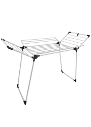 Winsor Cloth Drying Foldable Stand 21 Meters Strong and durable tubes with Rust Proof Powder Coating Clothes Dryer Drying Stand Laundry Heavy Duty Clothing Racks - WR80827 White