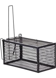 Rat Mouse Cage Trap Snap Trap- Set Cage Medium Size Black Color