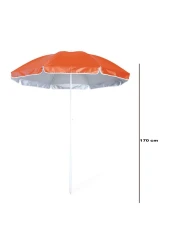 Beach Umbrella Plain Color 170CM Lightweight Durable UV Protection Portable Outdoor Shade for Beach Patio Picnic and Camping Easy Setup and Storage