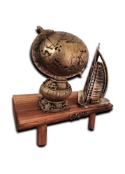 Creative Deign Home Decor Antique Look Beautiful Dubai Burj Al Arab with Globe Home Office Decoration and gift