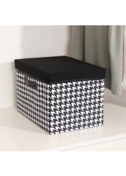 Decorative Storage Box For Clothes Households Etc Made With High Quality Oxford Material.