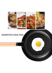 طقم أدوات الطهي من GStorm - مجموعة مكونة من 3 قطع: مقلاة ووك، مقلاة للقلي، قدر مع غطاء، أواني طهي غير لاصقة بحجر الماي فان لطهي البيض وأدوات الطهي
