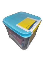 ماي تشويس فيجو طقم طاولة مع حاوية ازرق شفاف 24 قطعة