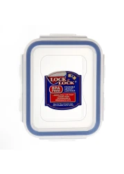 Lock &amp; LockAirtight Rectangular Food Container Clear/Blue 180ml